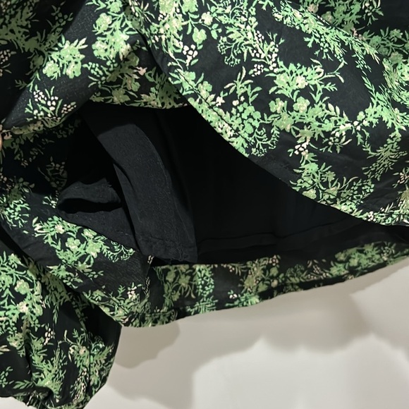 Sofie Schnoor Floral Balloon Sleeve Blouse Green/Navy - Picture 9 of 13